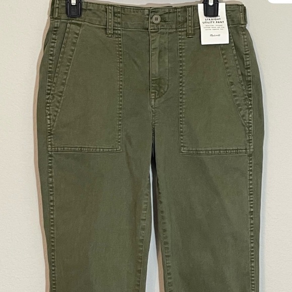 Madewell The Slim Straight Utility Pant in Garment Dye 26 new - Picture 9 of 10